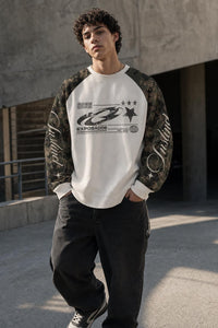 Sudadera Instinct Camo Exposados: modelo de frente